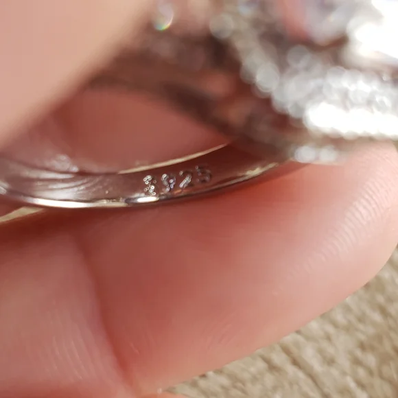 925 silver 5As zirconia stone ring - Picture 6 of 7